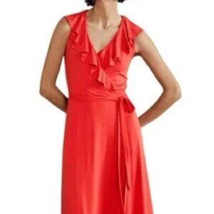 Boden Red Jersey Wrap Dress